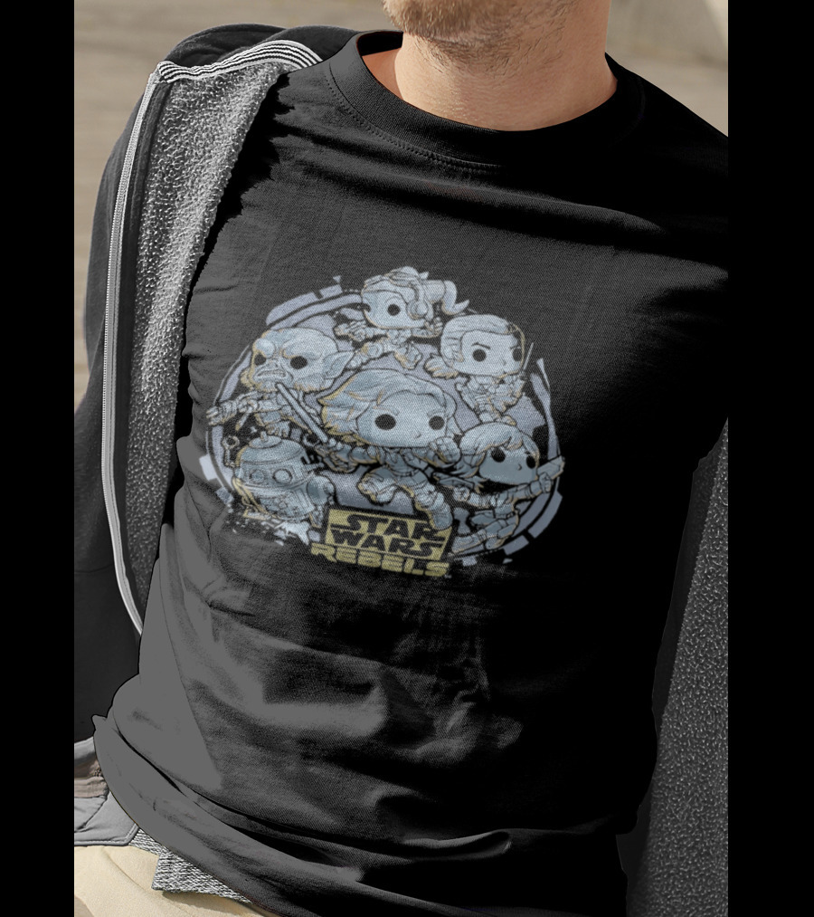 Star Wars Rebels Ghost Crew Funko Pop Figures Collection T-Shirt