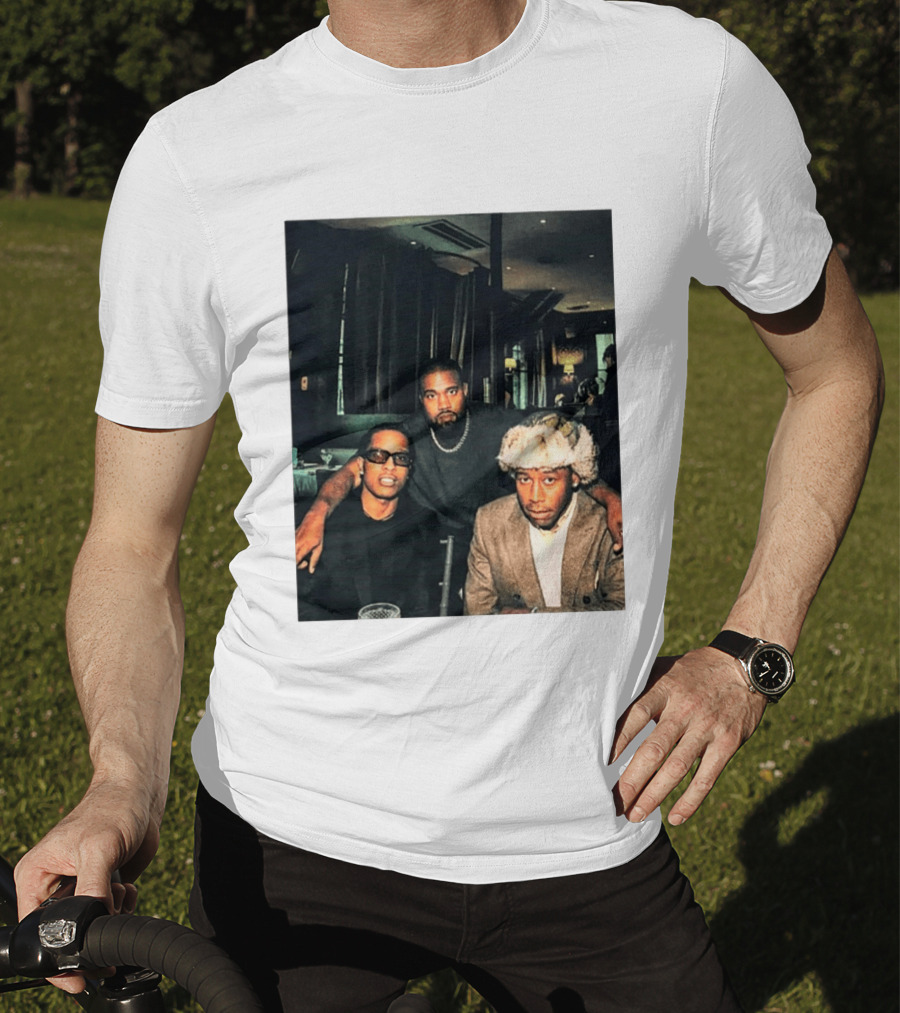 Kanye West Tyler The Creator A$AP Rocky Iconic Photo Collaboration T-Shirt