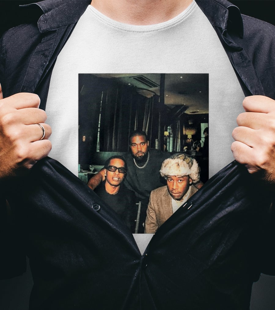 Kanye West Tyler The Creator A$AP Rocky Iconic Photo Collaboration T-Shirt