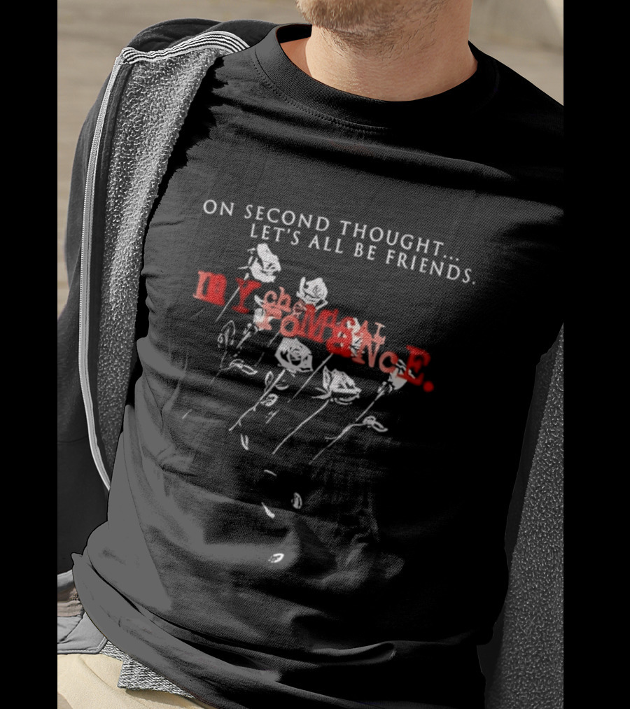 My Chemical Romance On Second Thought Let's All Be Friends Roses T-Shirt