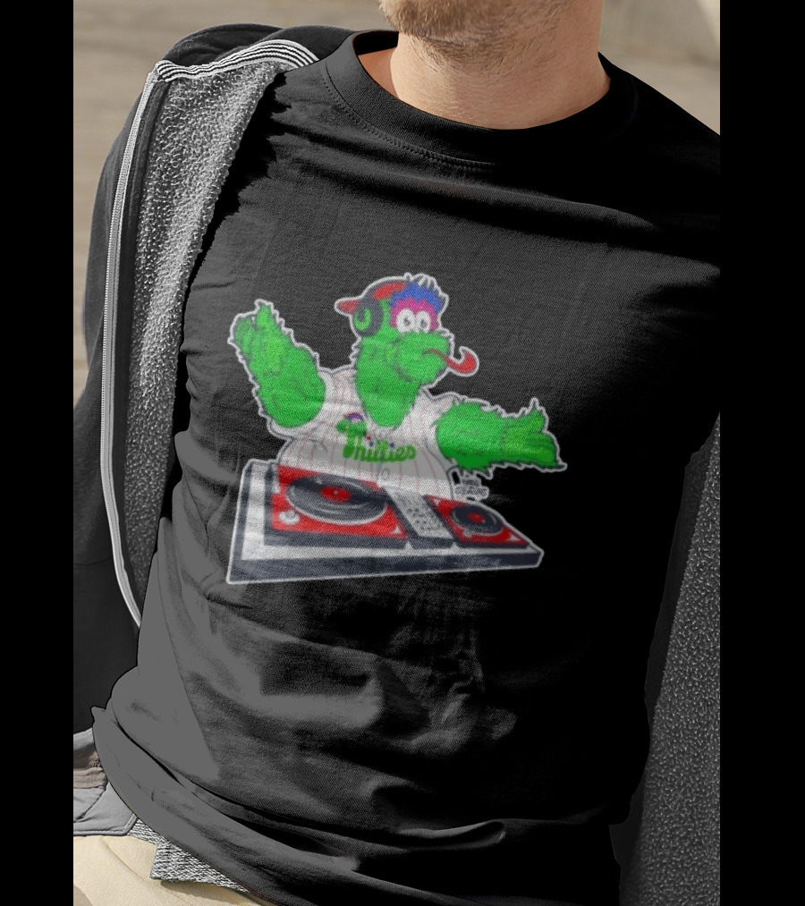 Philadelphia Phillies Phanatic DJ Turntable Fun T-Shirt