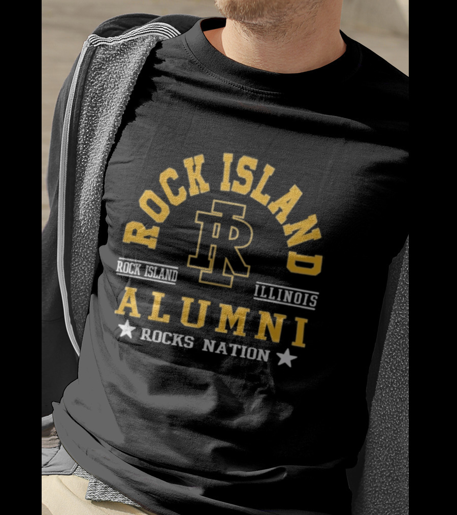 Rock Island Illinois Alumni Rocks Nation IR T-Shirt