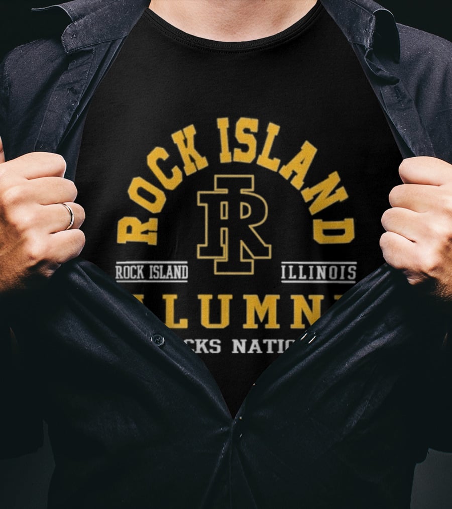 Rock Island Illinois Alumni Rocks Nation IR T-Shirt