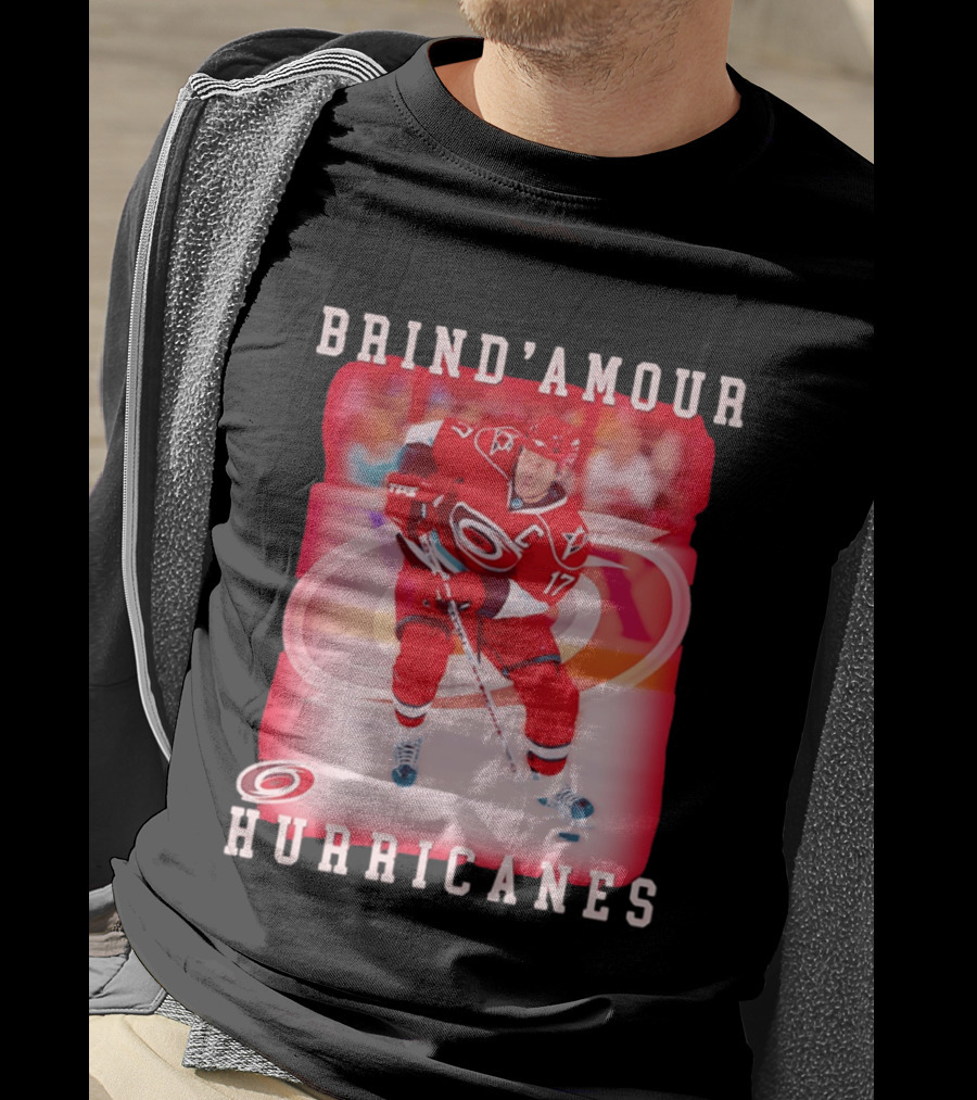Brind'Amour Hurricanes Number 17 Captain Hockey Player T-Shirt