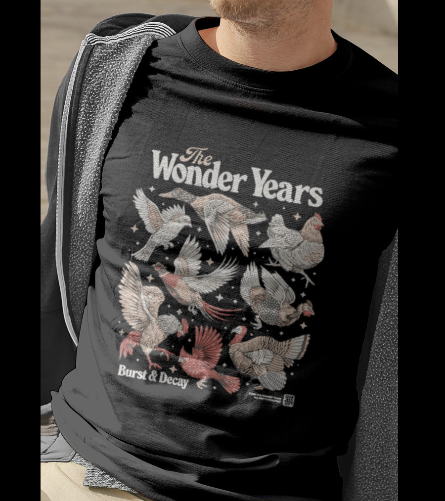 The Wonder Years Burst Decay Birds Vintage Aesthetic T-Shirt