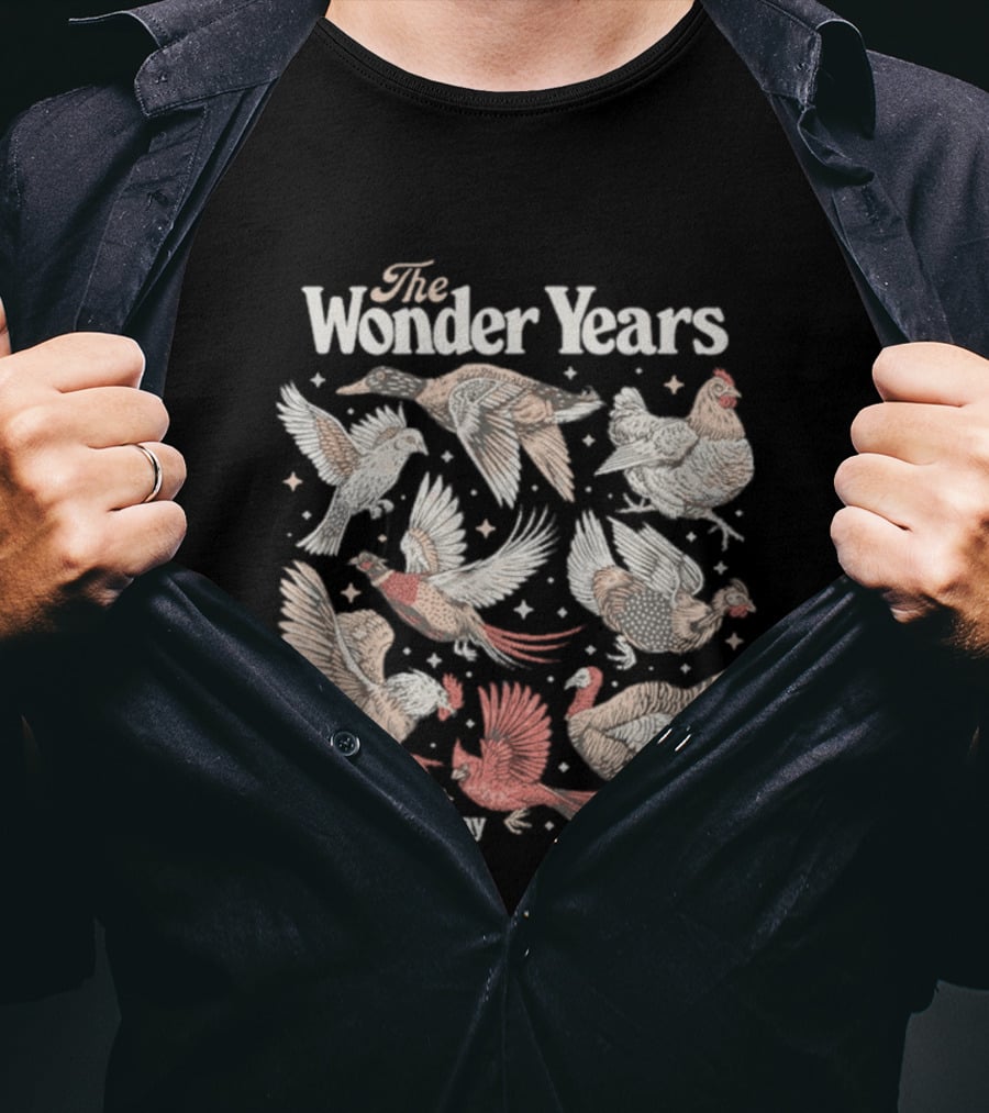 The Wonder Years Burst Decay Birds Vintage Aesthetic T-Shirt