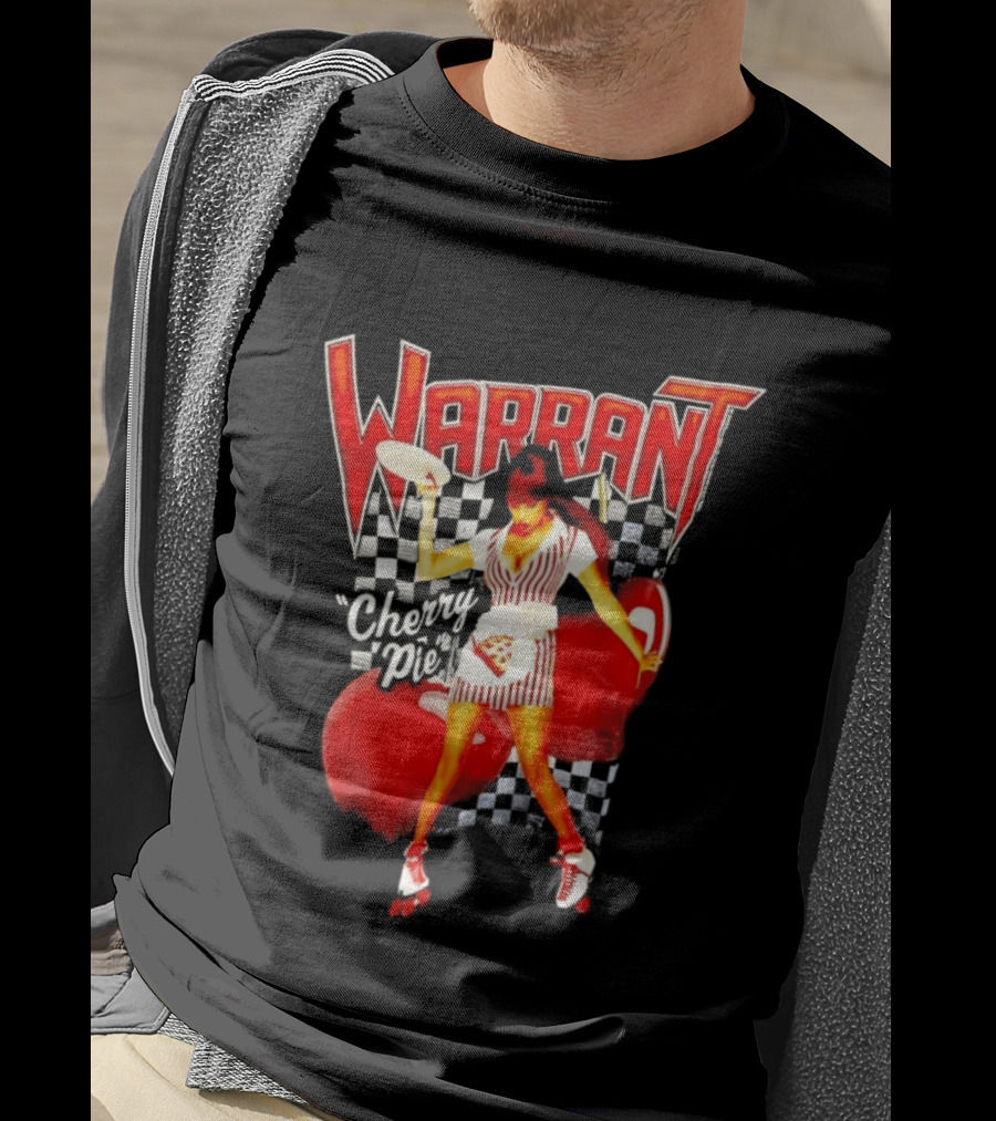 Warrant Cherry Pie Roller Skates T-Shirt