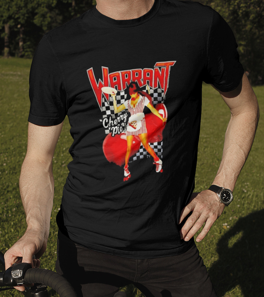 Warrant Cherry Pie Roller Skates T-Shirt