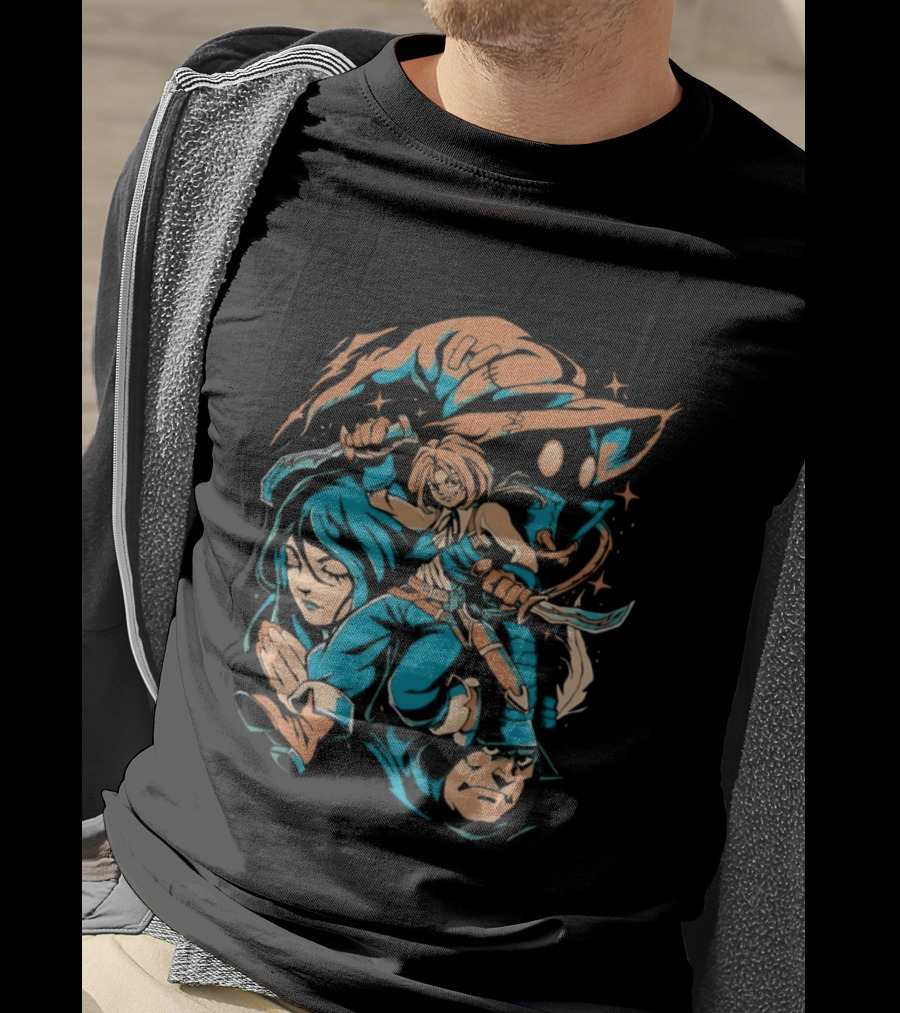 Zidane Tribal Vivi Ornitier Garnet Til Alexandros XVII Adelbert Steiner Thief From Another World Iconic Adventure Characters T-Shirt