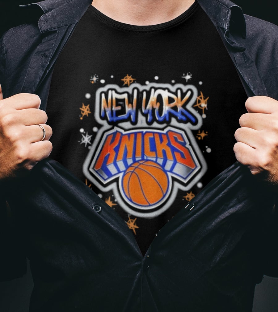 New York Knicks Airbrush NBA Basketball Team T-Shirt