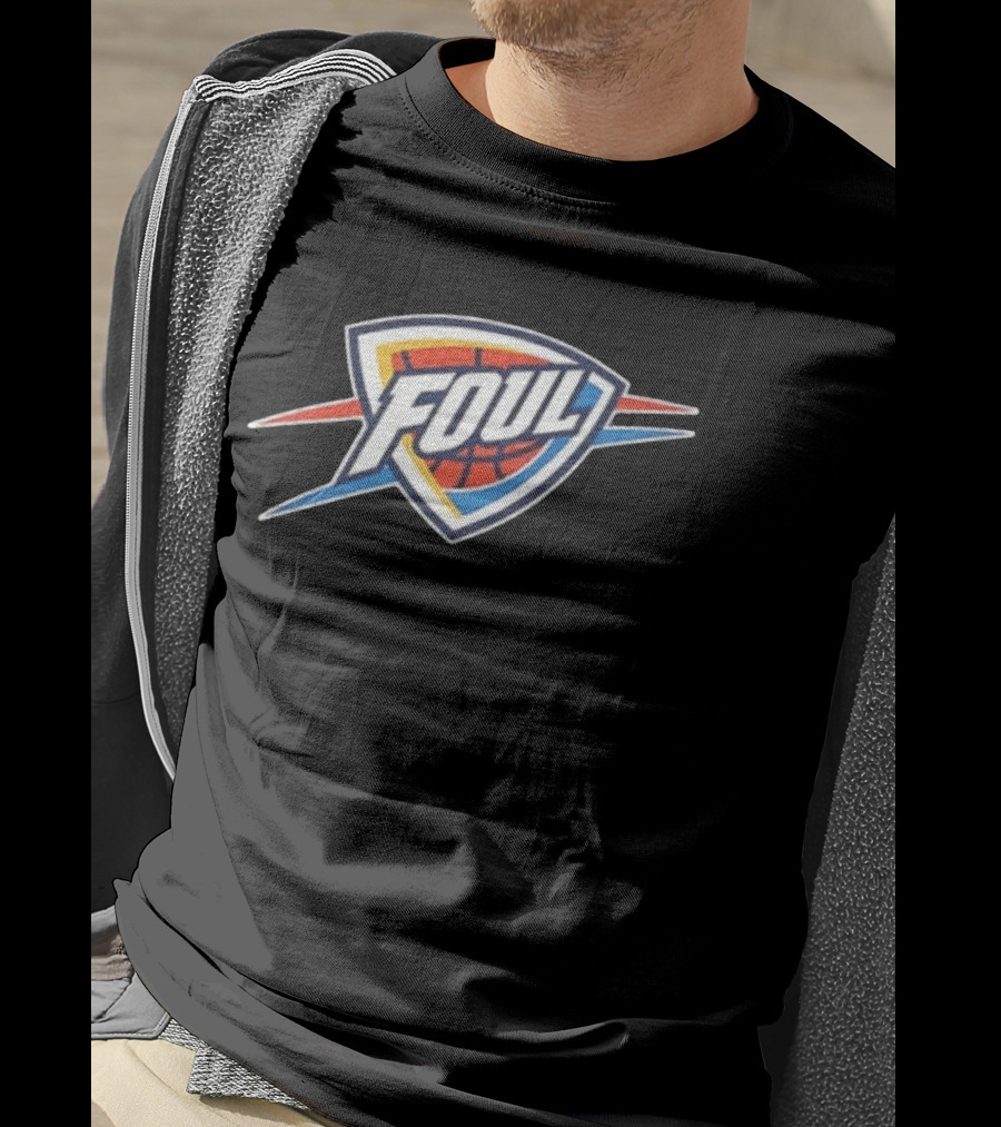 Oklahoma City Thunder Foul Basketball SGA Two Free Throws 2 Sided T-Shirt