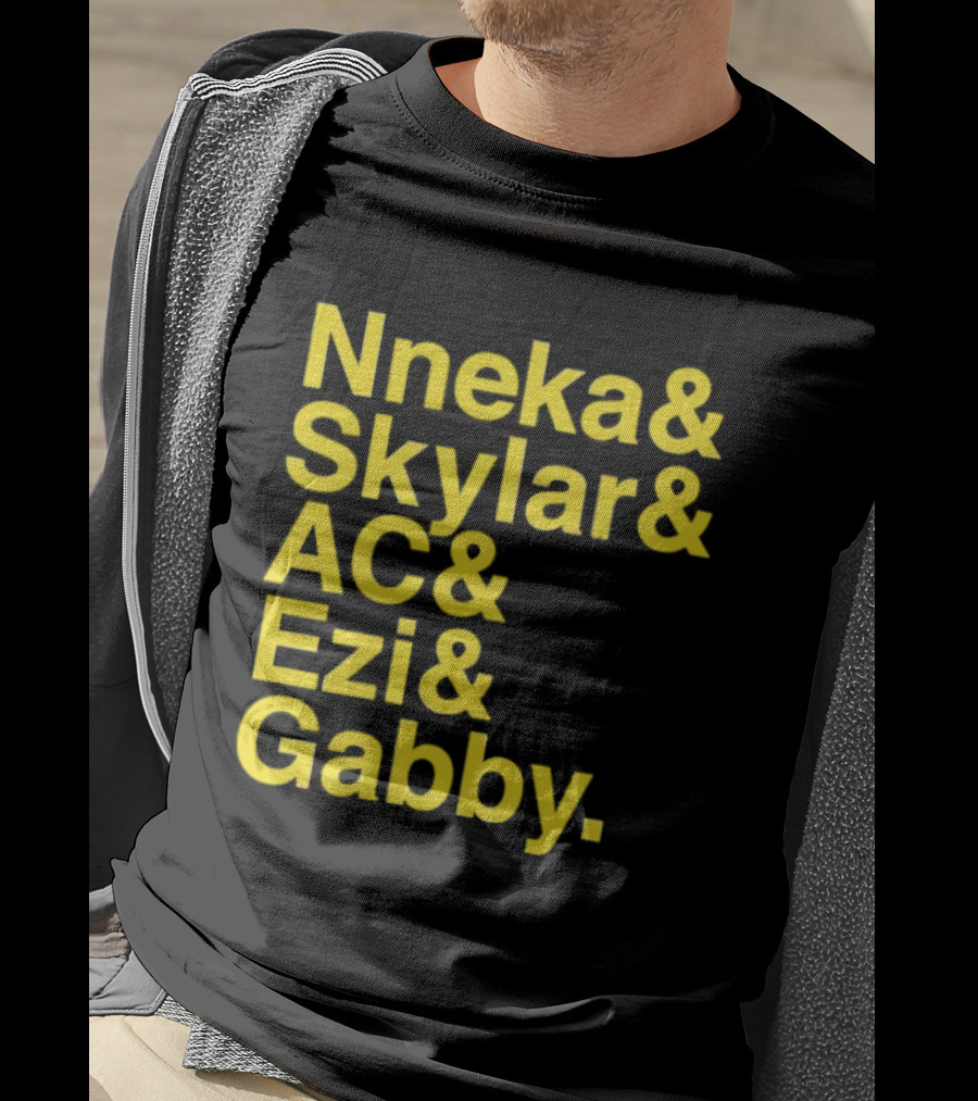 Nneka Skylar AC Ezi Gabby Seattle Storm WNBA 2025 Ampersand Stars T-Shirt