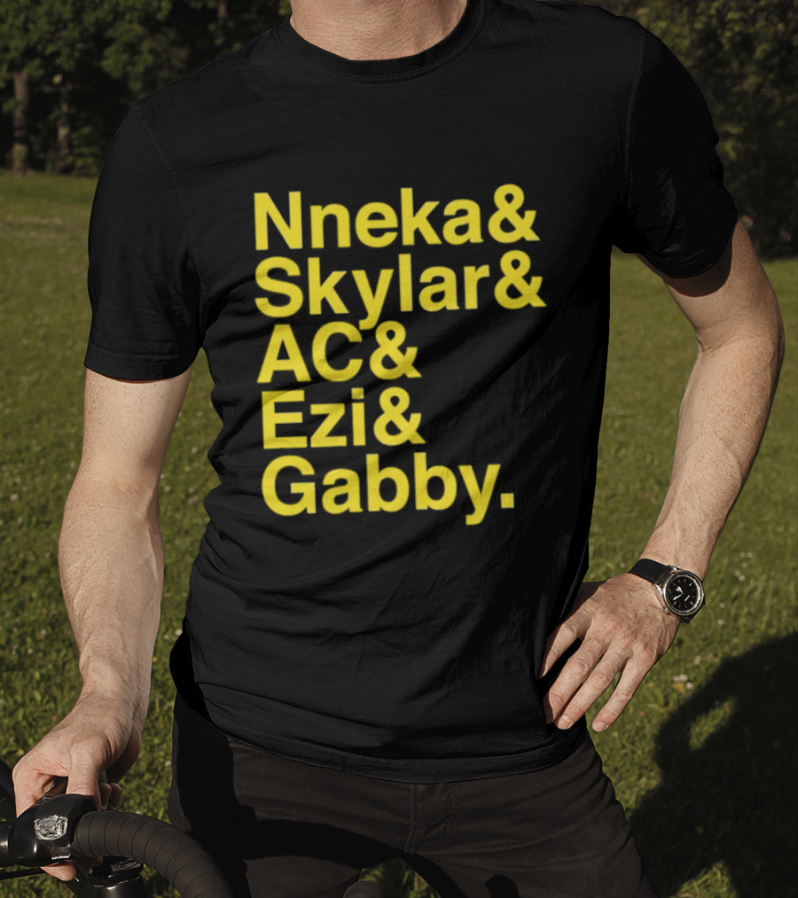Nneka Skylar AC Ezi Gabby Seattle Storm WNBA 2025 Ampersand Stars T-Shirt