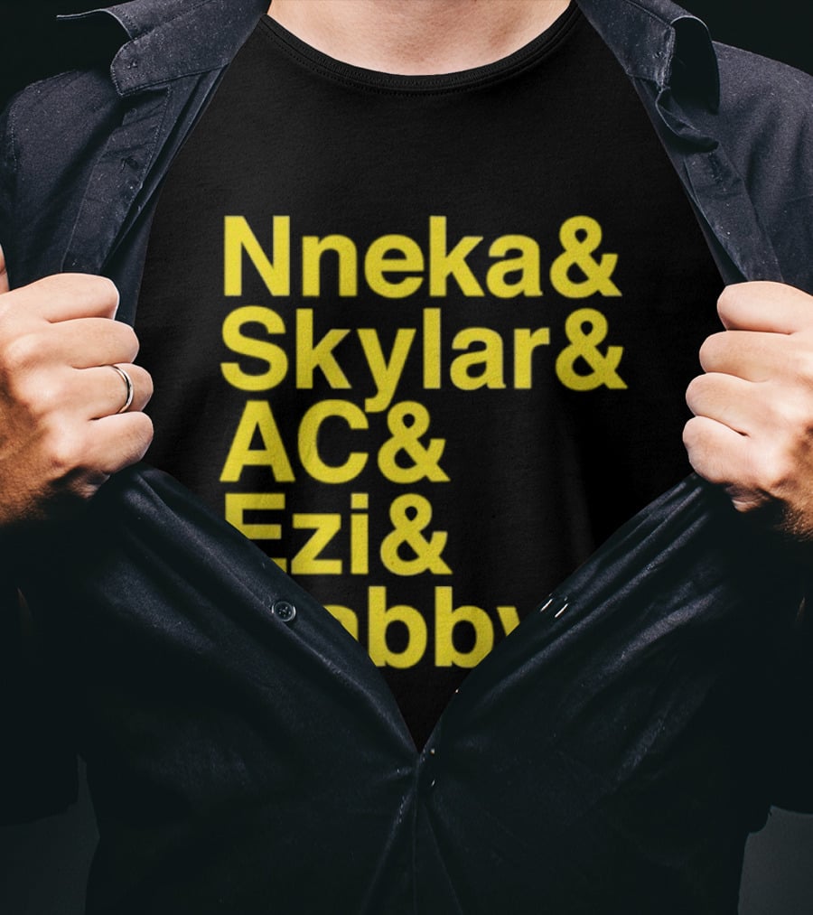 Nneka Skylar AC Ezi Gabby Seattle Storm WNBA 2025 Ampersand Stars T-Shirt