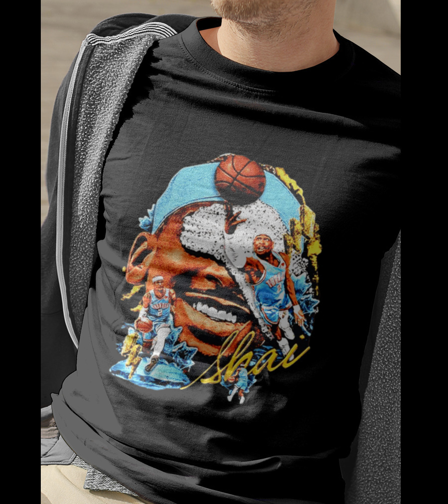Shai Gilgeous Alexander Oklahoma City Thunder Basketball NBA Sports Fan Gear T-Shirt
