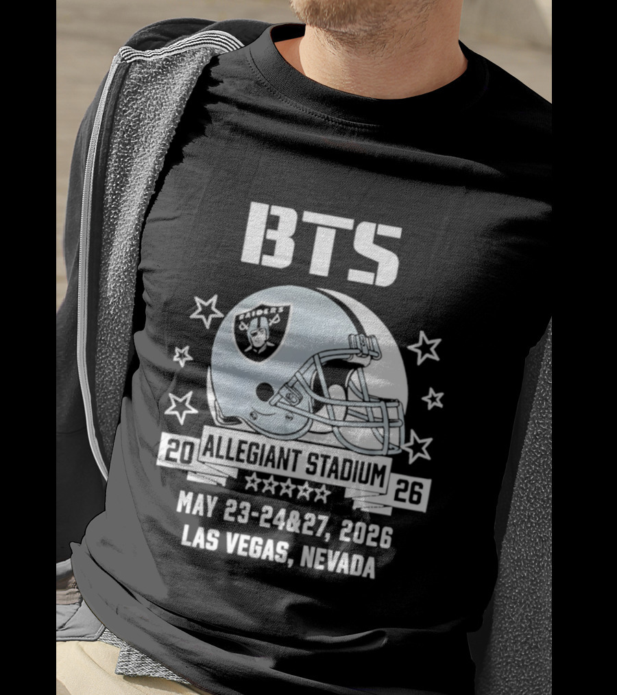 BTS Las Vegas Allegiant Stadium May 23 27 2026 Raiders Event T-Shirt