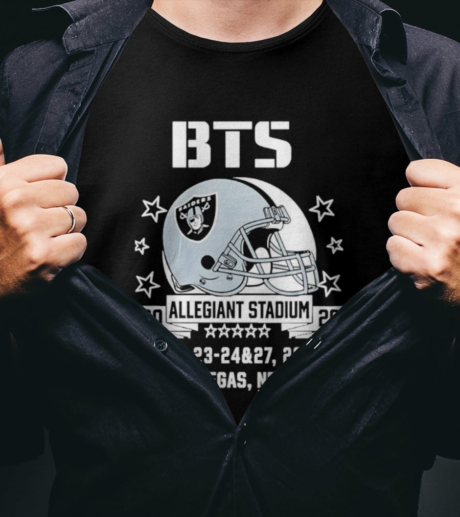 BTS Las Vegas Allegiant Stadium May 23 27 2026 Raiders Event T-Shirt