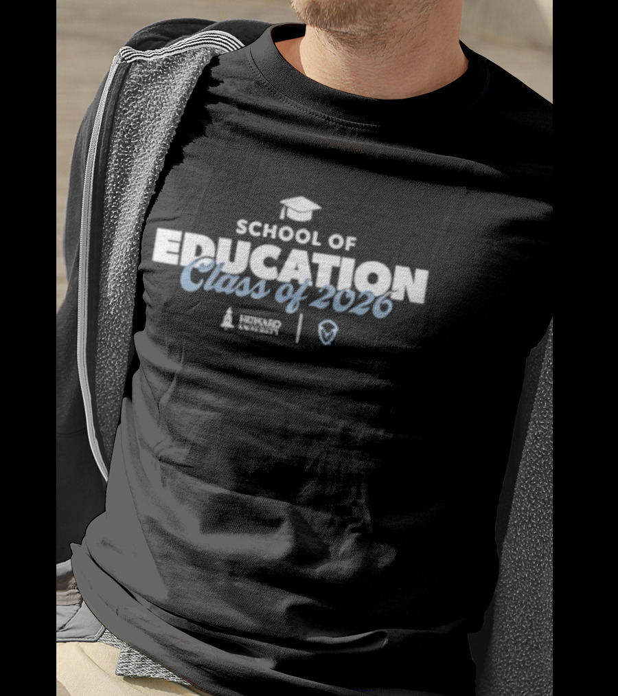 Howard University School Of Education Class Of 2026 Graduation Cap T-Shirt