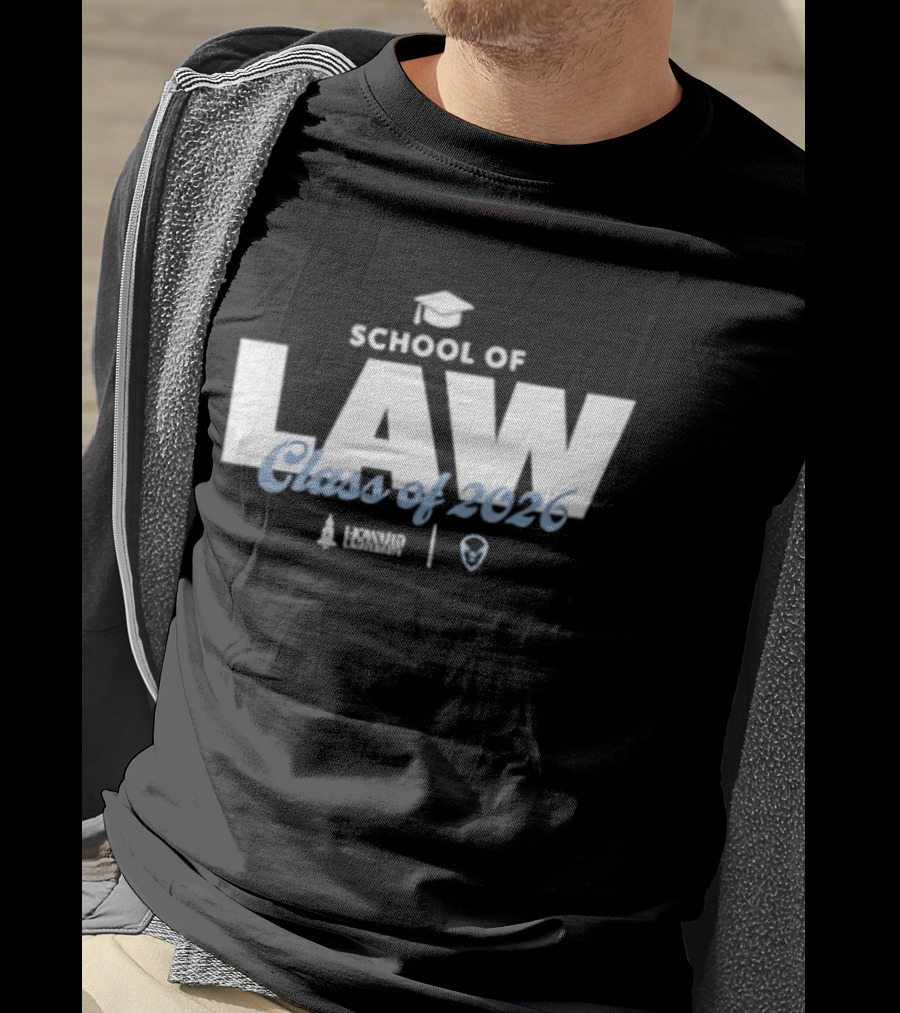 Howard University Law Class Of 2026 Graduation Theme With Scales And Books T-Shirt
