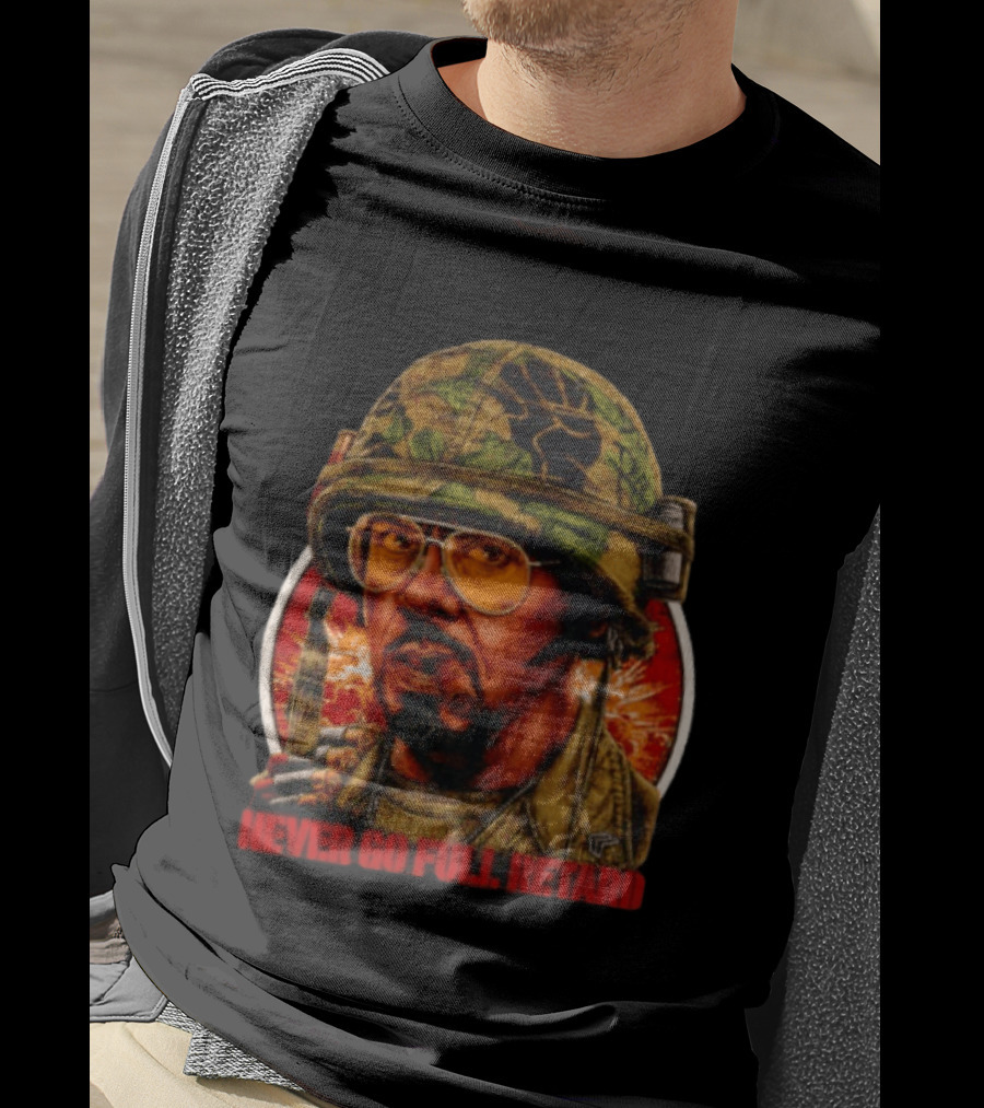 Kirk Lazarus Tropic Thunder Never Go Full Retard T-Shirt