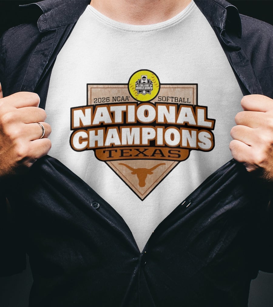 Texas Longhorns 2026 NCAA Softball National Champions T-Shirt