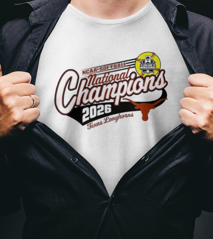 Texas Longhorns 2026 Softball National Champions T-Shirt