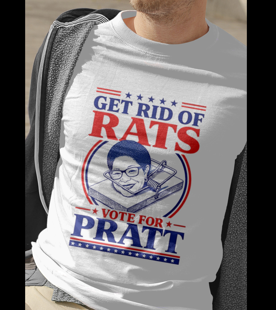 Get Rid Of Rats Vote For Pratt Political Campaign Humor T-Shirt