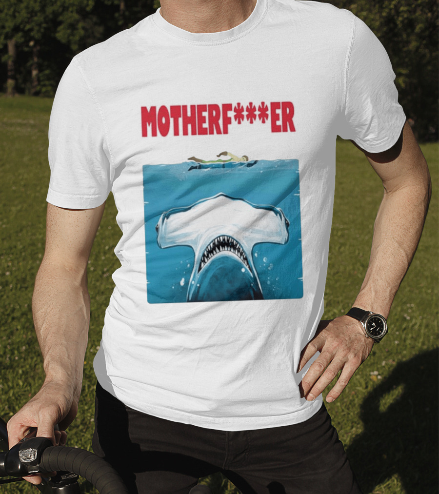 Samuel L Jackson Motherfucker Hammerhead Shark Jaws T-Shirt