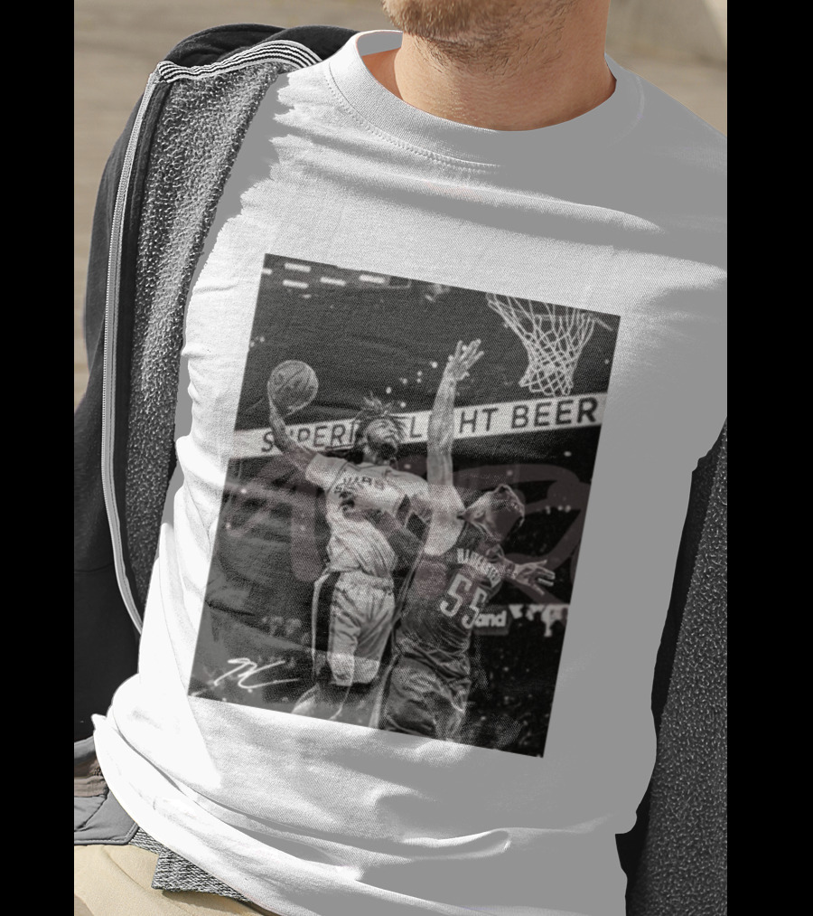 San Antonio Spurs Basketball Hartenstein 55 Player Action Photo Sport Superior Light Beer T-Shirt