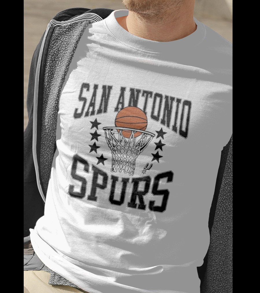 San Antonio Spurs Basketball Stars Nothin' But Net T-Shirt