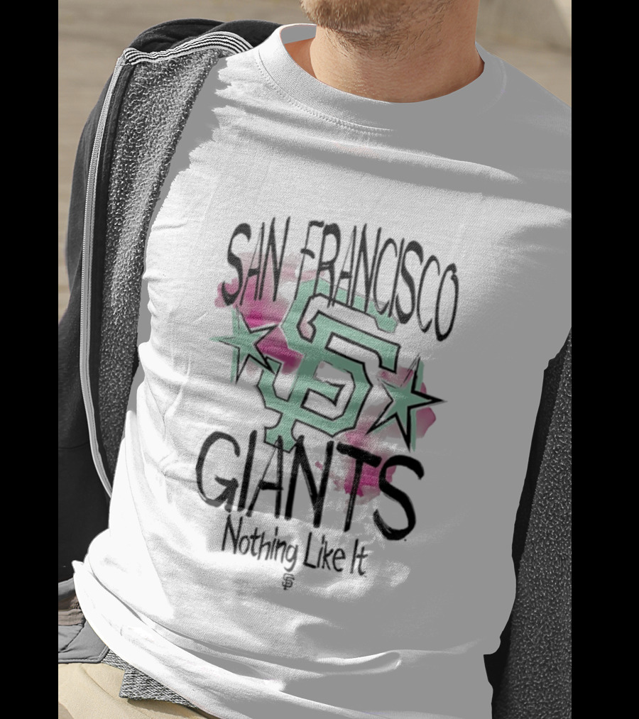 San Francisco Giants SF Stars Nothing Like It Floral Watercolor T-Shirt