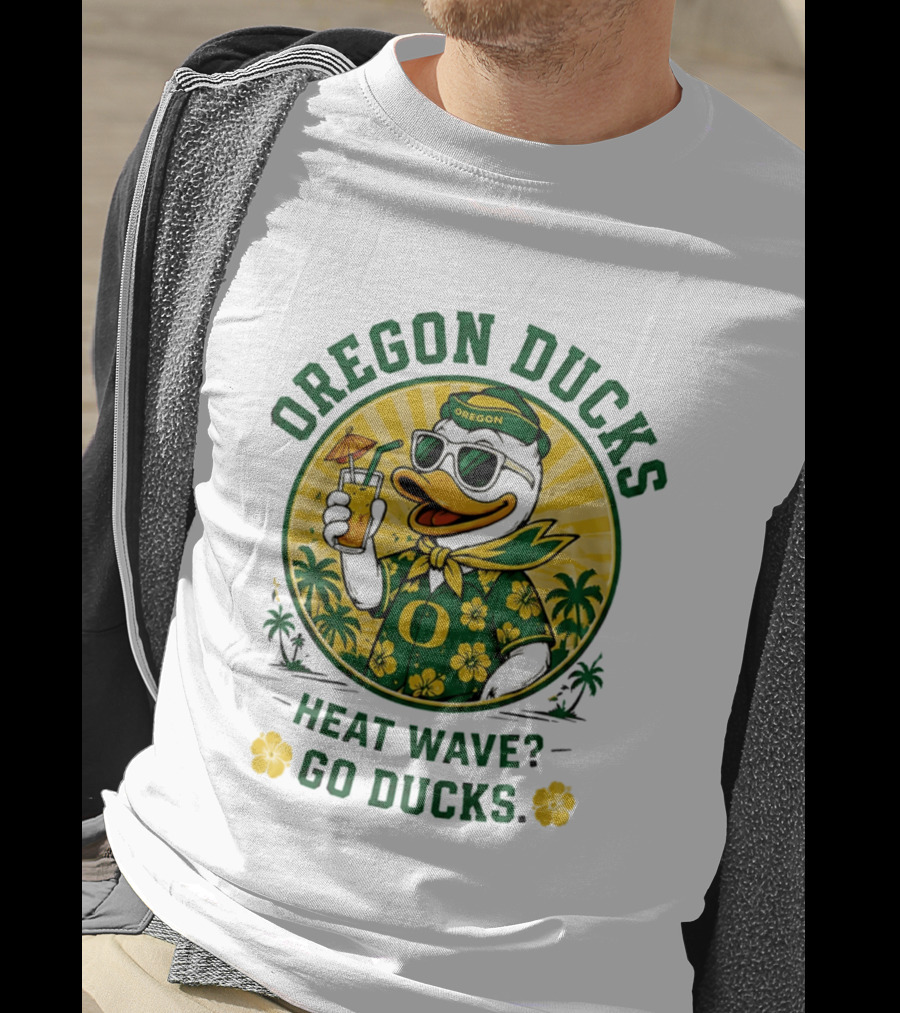 Oregon Ducks Heat Wave Go Ducks Summer Vibe T-Shirt