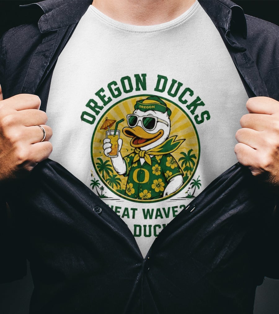 Oregon Ducks Heat Wave Go Ducks Summer Vibe T-Shirt