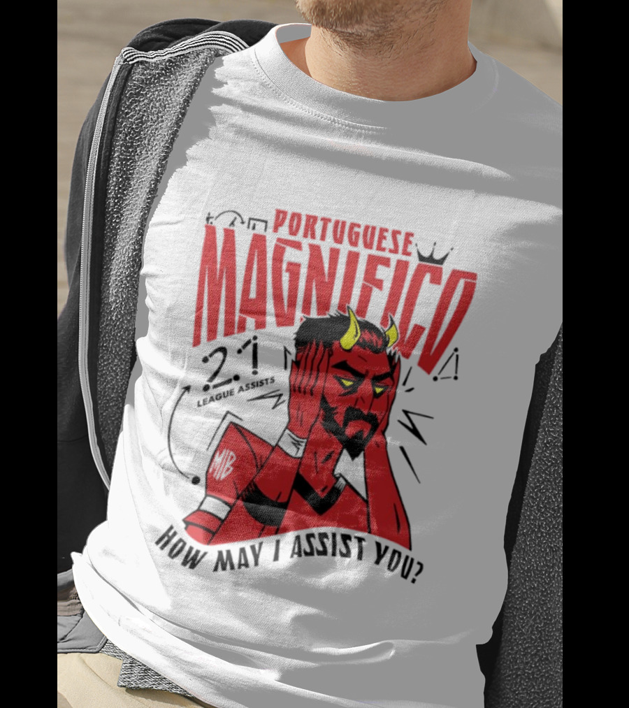 Portuguese Magnifico 21 Goals How May I Assist You Devil T-Shirt