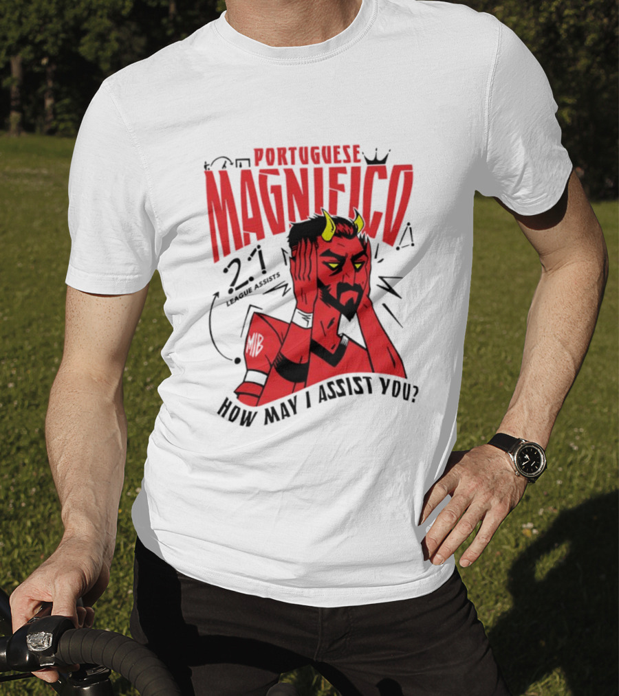 Portuguese Magnifico 21 Goals How May I Assist You Devil T-Shirt