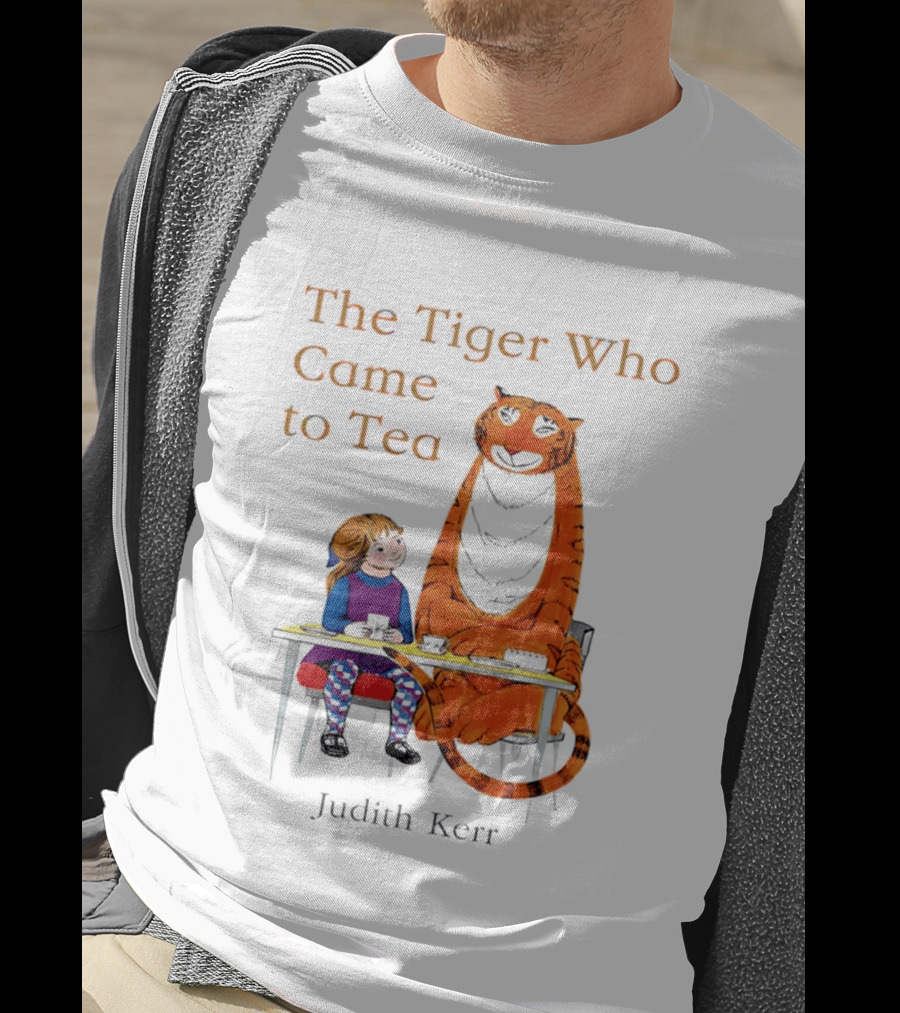 The Tiger Who Came To Tea Book Judith Kerr T-Shirt