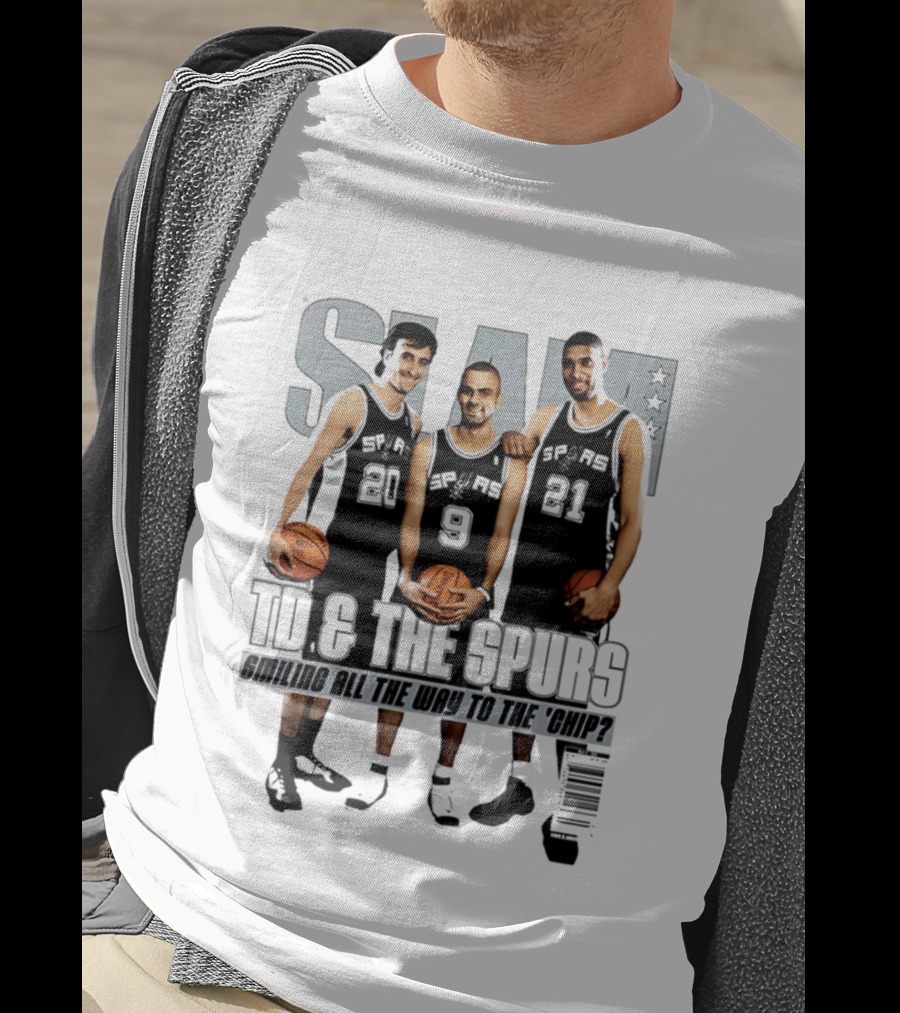 SLAM SP AS 20 9 21 TD & The Spurs Smiling All The Way To The Chip? T-Shirt