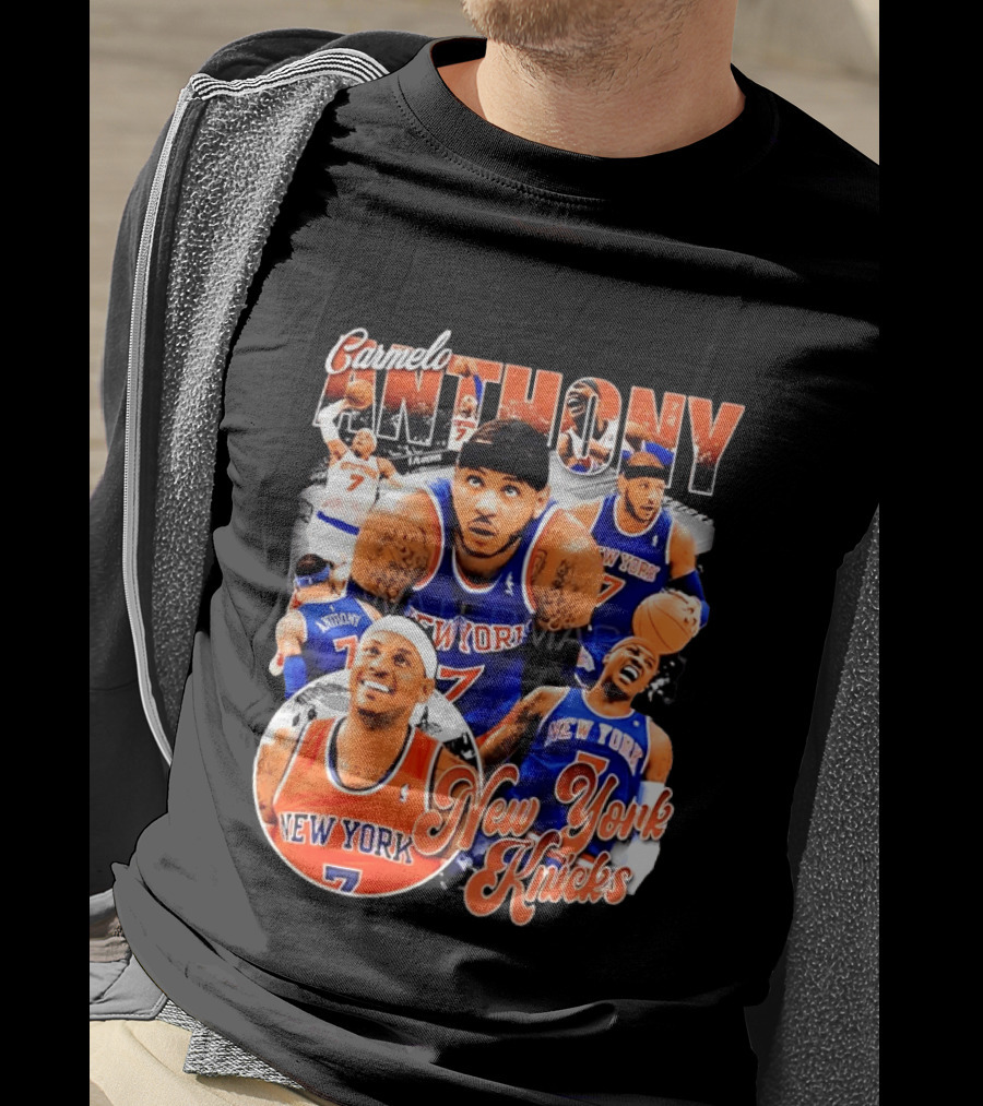 Carmelo Anthony New York Knicks NBA Basketball Legend Seven T-Shirt