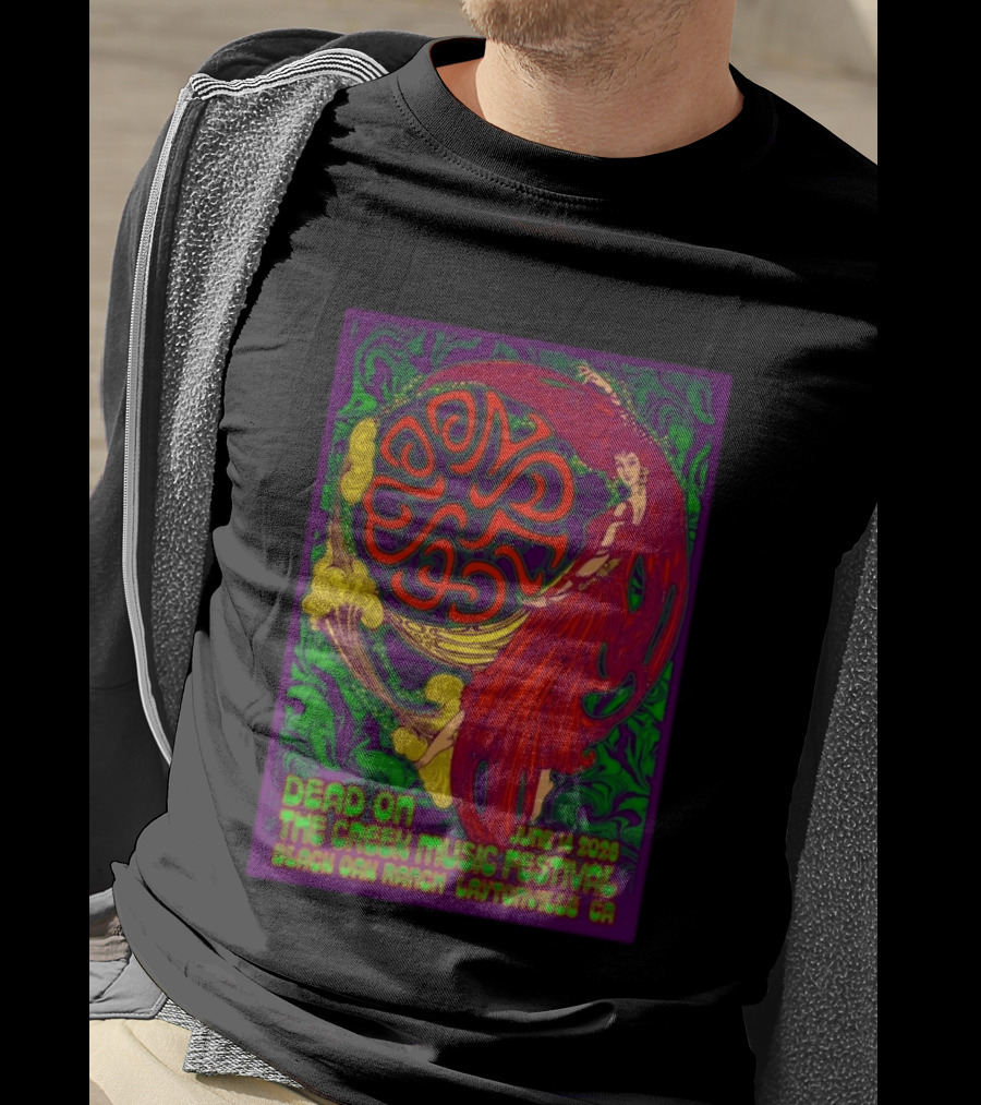 Dead On The Creek Music Festival June 14 2025 Black Oak Ranch Laytonville CA T-Shirt
