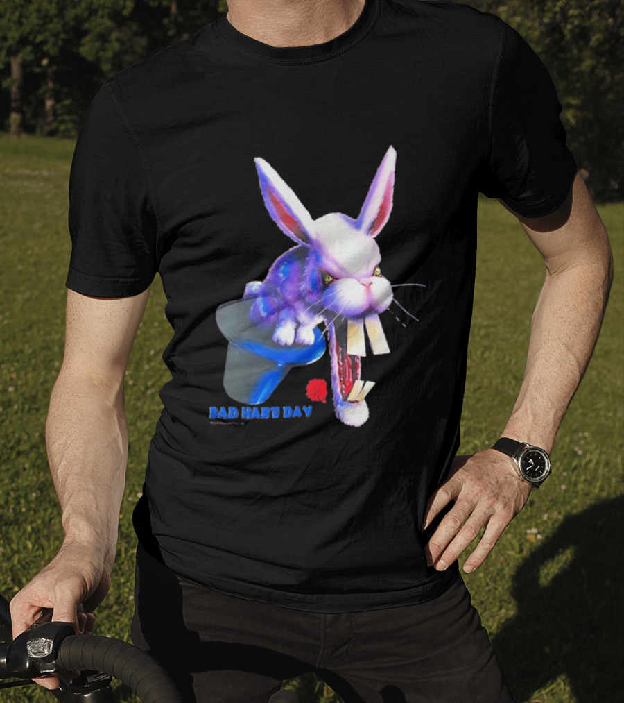 Goosebumps Bad Hare Day Evil Rabbit In Hat T-Shirt