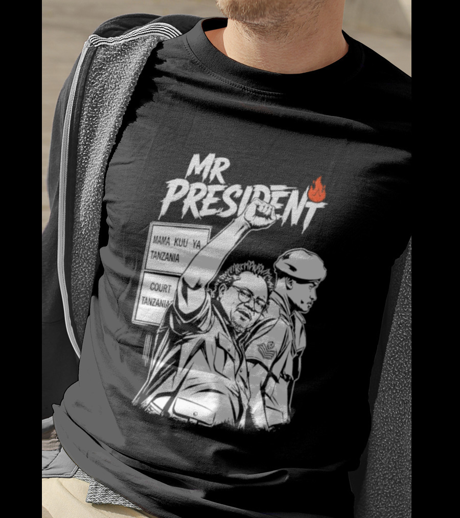 Mr President Mama Kuu Ya Tanzania Court Flame T-Shirt
