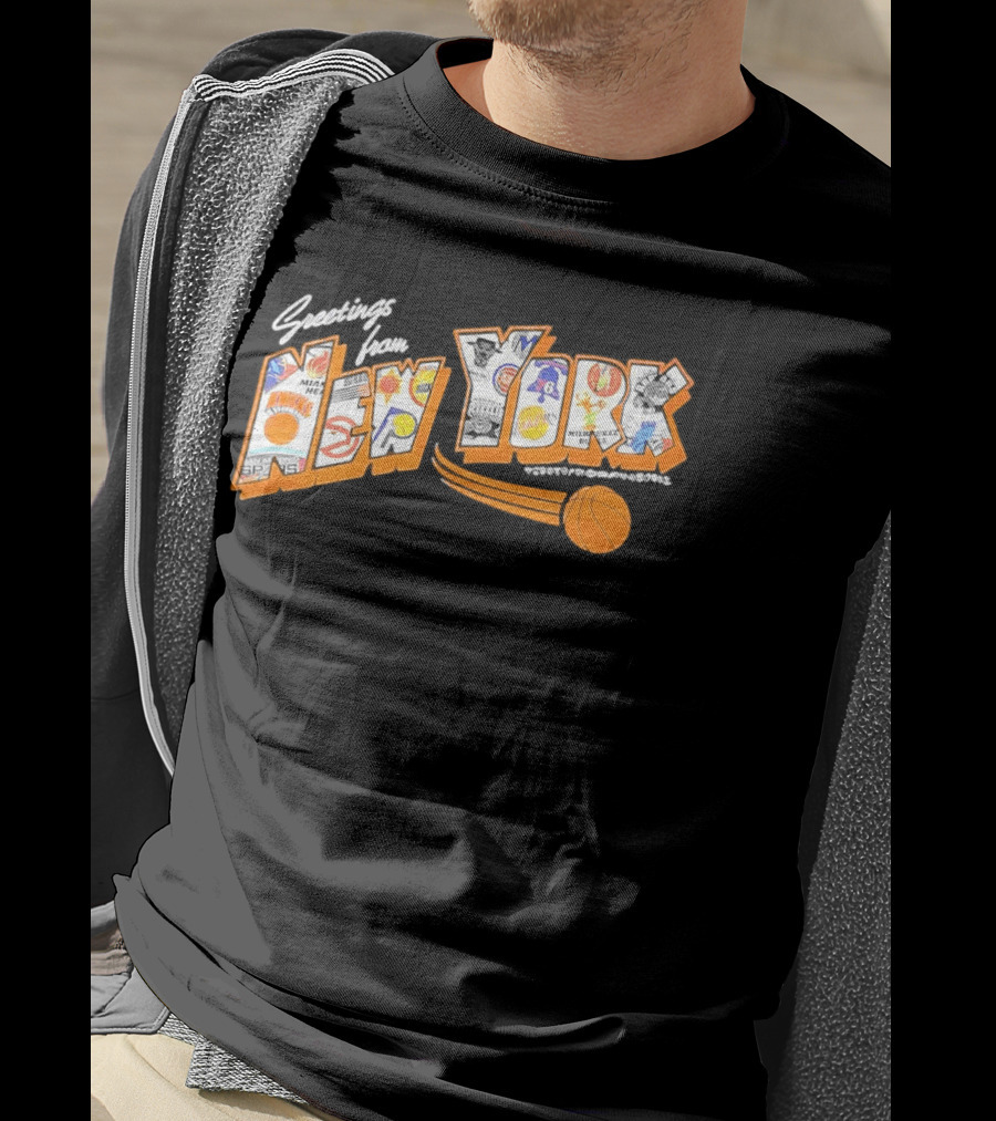 Greetings From New York Basketball NBA Teams 2026 Season T-Shirt