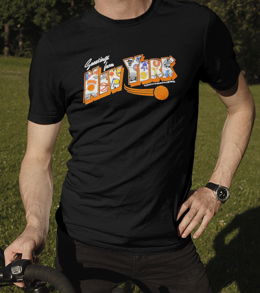 Greetings From New York Basketball NBA Teams 2026 Season T-Shirt