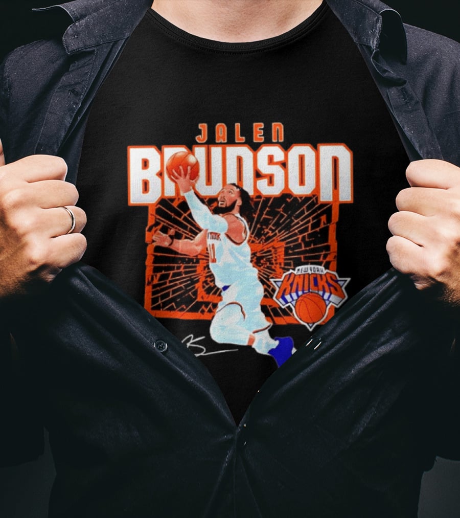 Jalen Brunson New York Knicks Breaking Barriers 2026 Season Explosion T-Shirt