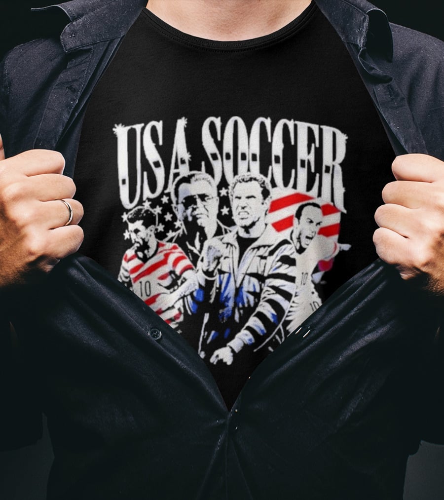 USA Soccer Christian Pulisic Landon Donovan Will Ferrell Kicking And Screaming T-Shirt