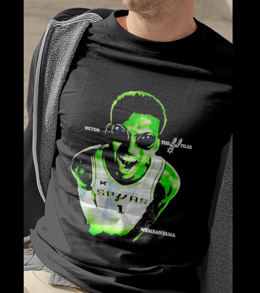 Victor Wembanyama Spurs X Files Number 1 Basketball Alien Concept T-Shirt