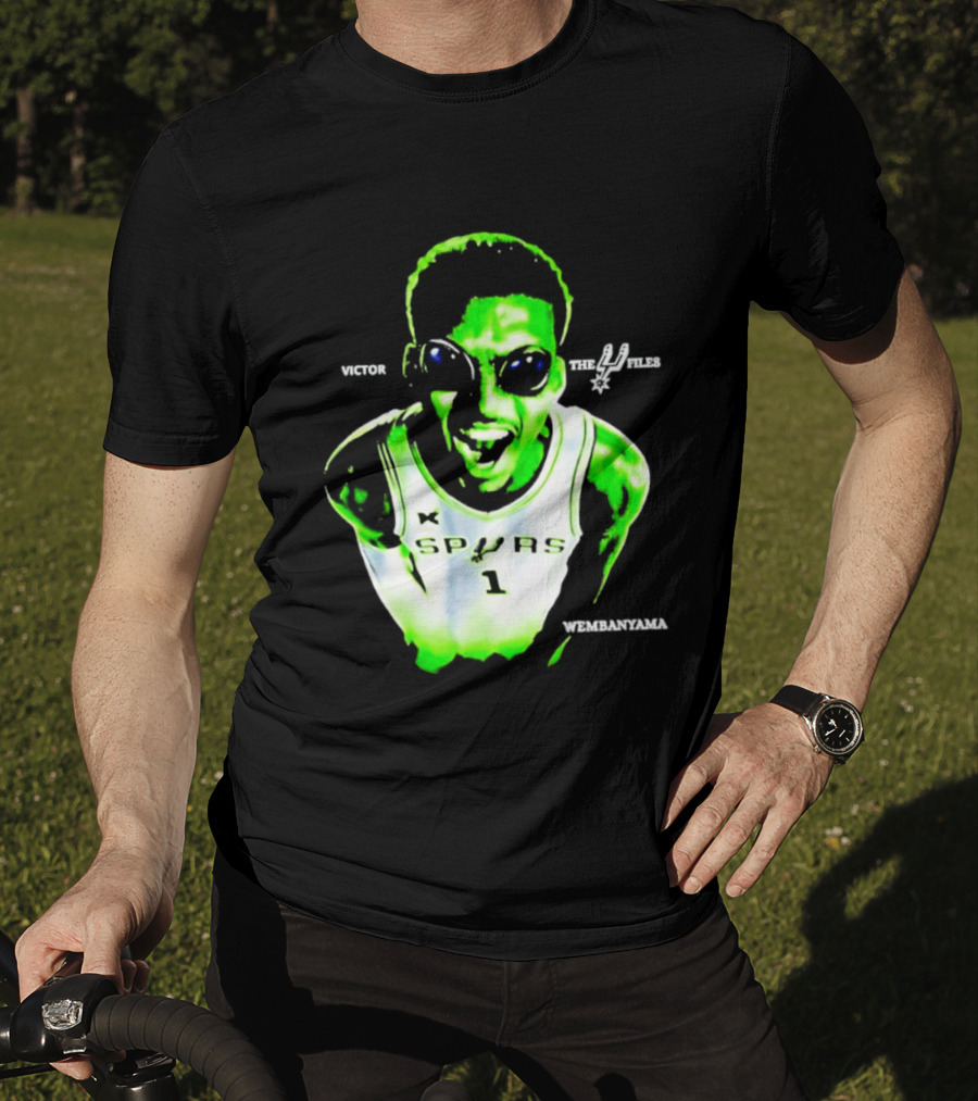 Victor Wembanyama Spurs X Files Number 1 Basketball Alien Concept T-Shirt