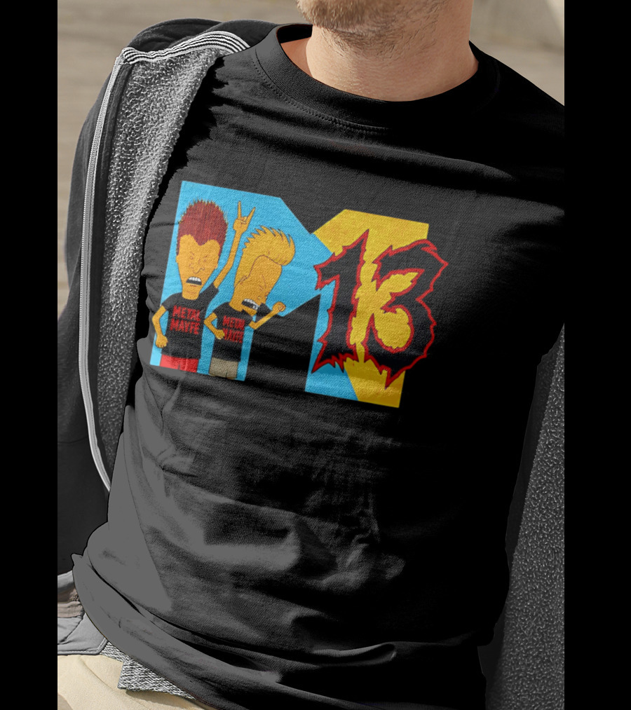 Metal Mayhem Beavis And Butt Head Rock Out 13 T-Shirt