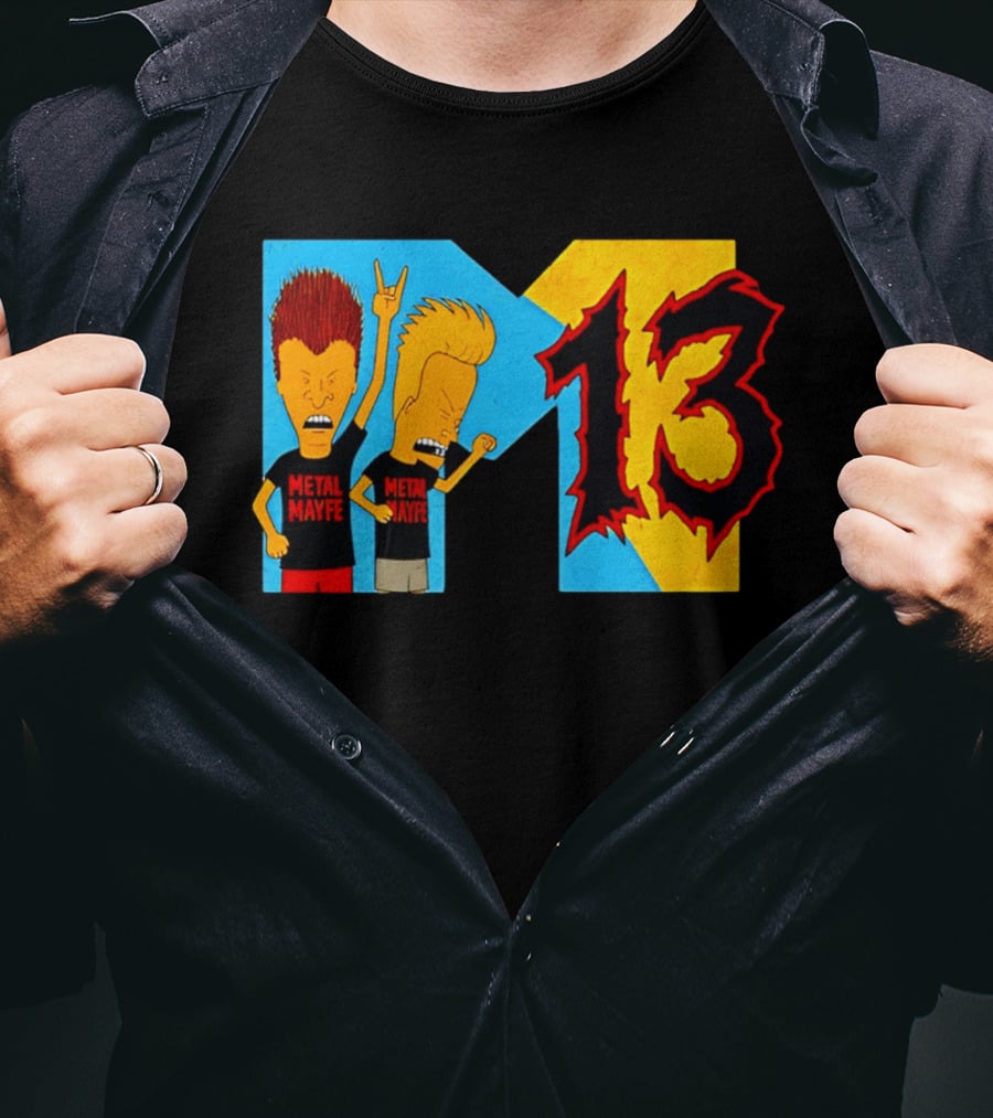Metal Mayhem Beavis And Butt Head Rock Out 13 T-Shirt