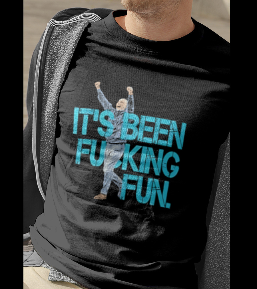 Pep Guardiola Manchester City It's Been Fucking Fun Celebration T-Shirt